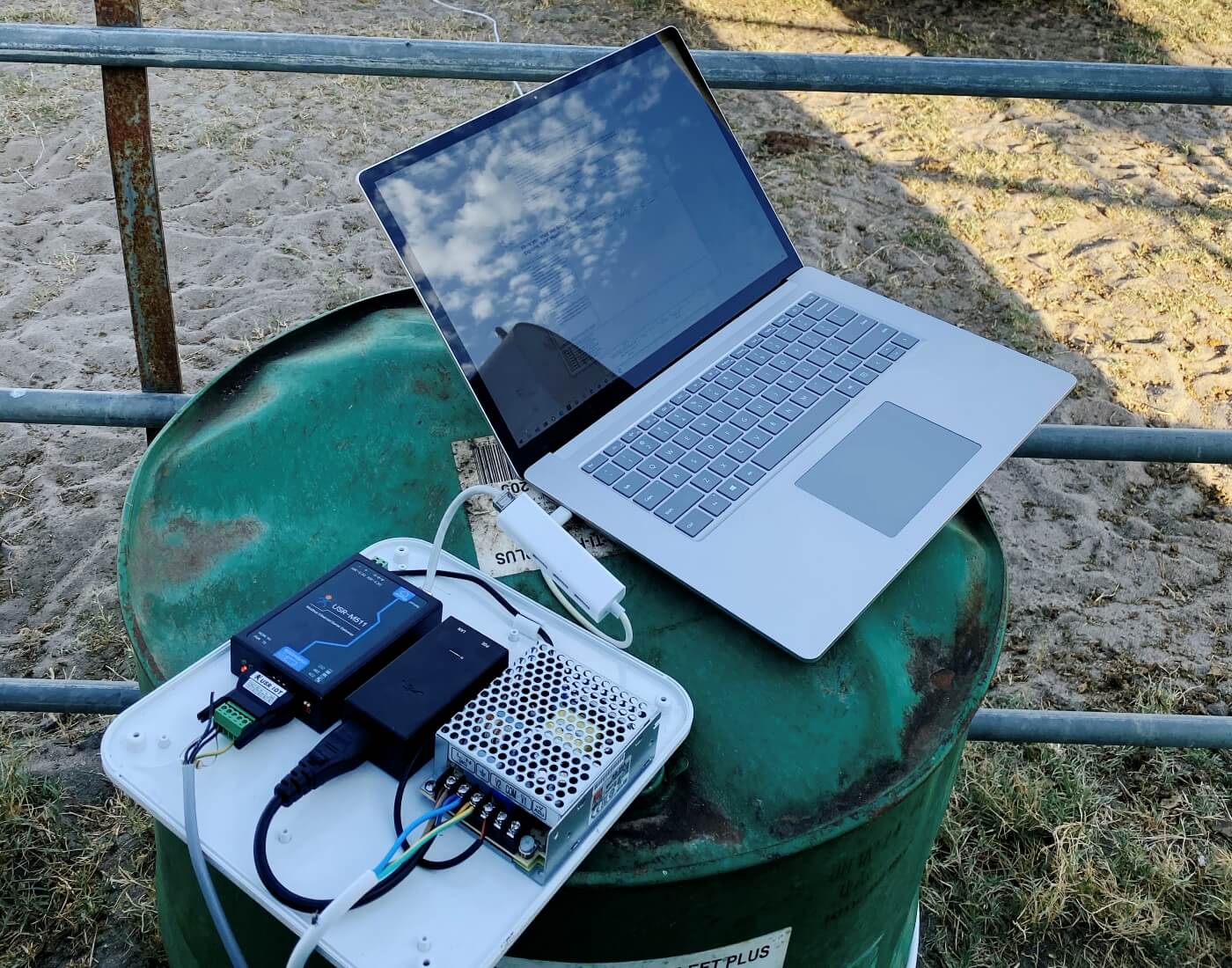 Electronics being tested in the field